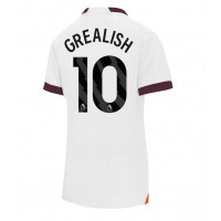 Fotbalové Dres Manchester City Jack Grealish #10 Dámské Venkovní 2023-24 Krátký Rukáv